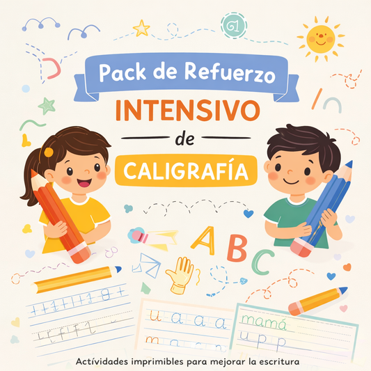 Pack de Refuerzo Intensivo de Caligrafía (Práctica Extra para Mejorar la Letra)