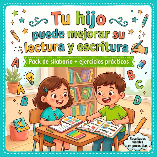 👉 Pack Silabario: aprende a leer y escribir sin trabarse✍️”